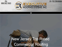 Tablet Screenshot of executiveroof.com